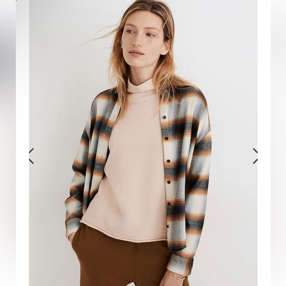 - MADEWELL Flannel Westlake Shirt In Allen Plaid Size Médium - Picture 2 of 13